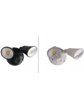 Adjustable Exterior Defender Dual Led 2x10w Tricolor Flood Light