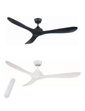 Juno DC 1400mm No Light Stunning Design 3 Blades Coastal Friendly Ceiling Fan With Remote Control