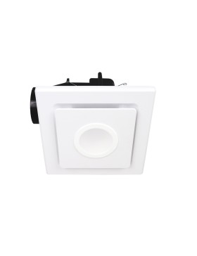 Emeline II 240 Small Square Exhaust Fan White