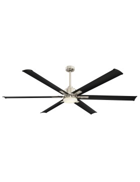 Rhino 84" DC Led High Performance Brushed Chrome Ceiling Fan & Remote Control