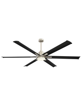 Rhino 72" DC With Led High Performance Brushed Chrome Colour Remote Control Ceiling Fan