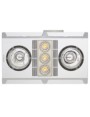 Profile Plus 2 3-in-1 Bathroom Heater with 2 Heat Lamps, Exhaust Fan and GU10 LED Light