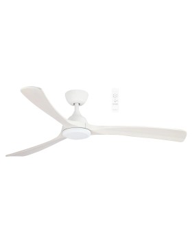 Norfolk DC 1220mm 48" No Light White/White Wash Smart Ceiling Fan With WIFI Remote Control