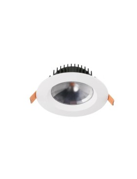 DL1584 White Super Bright 15W Round 90-120mm Cut-Out 5 Selectable Colour Temperature Dimmable Down Light