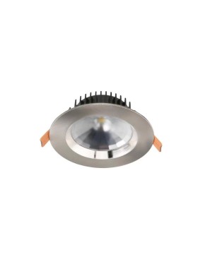 DL1584 Satin Chrome Super Bright 15W Round 90-120mm Cut-Out 5 Selectable Colour Temperature Dimmable Down Light