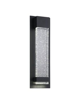 Villagrazia2 400mm Exterior Black Led Tri Colour Wall Light IP44