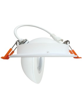 PHL10x8/QC Nest Modern White 8W Round 90mm Cut-Out 360° Dimmable Down Light With 5 Colour Temperature 