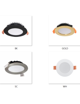 DL1262 Samsung Chip C-bus2 Compatible Tri-Colour Dimmable Flat Face 12W Round 90mm Cut-Out Down Light