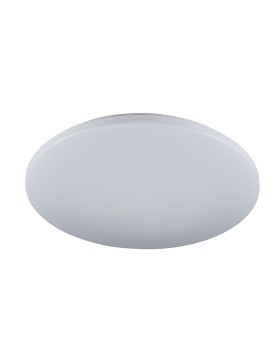 Mercury Small 18w Led Tri-Colour Oyster Ceiling Light With Flat Opal Cover 