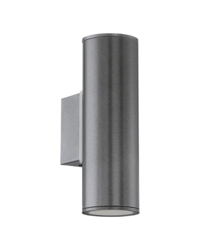 Riga Up/Down Exterior Stainless Steel GU10 Wall Pillar IP44 Spotlight.