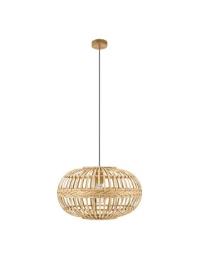 Amsfield 49771 Round Single Wood Pendant Light.