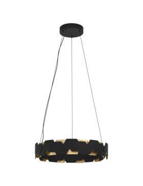 Altagracia 390031 Led Black Gold Round Pendant Light.