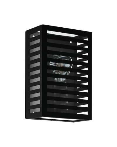 Alamonte3 900136 Exterior E27 Black Single Wall Light.