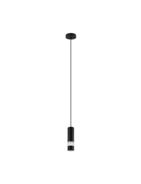 Bernabeta 205307 Black Cylindrical Single Pendant Light 