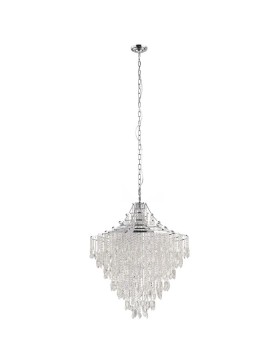 Beires 390263 Tiers Crystal Chrome Large Pendant Light