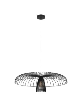 Champerico 390216N Small Black Single Pendant Light.