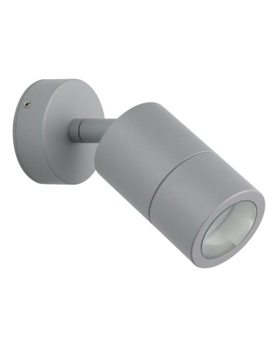 Adjustable 206145 Exterior Grey Gu10 Tricolour Pillar Spot Wall Light IP65