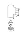 Riga Up/Down Exterior Stainless Steel GU10 Wall Pillar IP44 Spotlight.