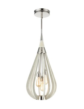 Bonito7 Winter Moss Wood Tear Drop Pendant Light