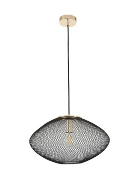 Golpe Modern Interior Large Oval Stainless Steel Pendant Light