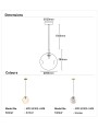 Paddington Small 250mm Amber and Smoke Dimpled Glass Pendant Light