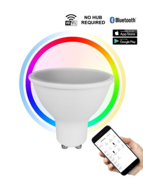 CLA LED GU10 Smart Dimmable RGB + Tri-CCT GU10 Globe (5W) SMTGU101