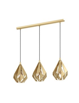Carlton Gold 3 Light Pendant 43909N