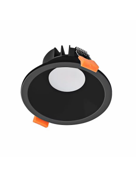 DL9412 Tri-Colour Black  Architectural Design Trimless With Deep Recessed Face 10W Round 90mm Cut-Out  Dimmable Down Light