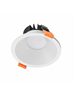 DL9412 Tri-Colour White  Architectural Design Trimless With Deep Recessed Face 10W Round 90mm Cut-Out  Dimmable Down Light