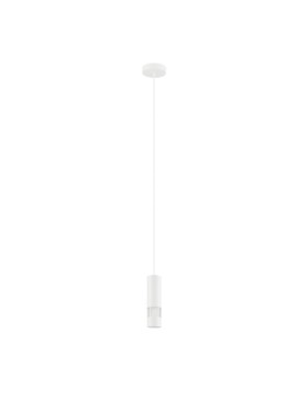 Bernabeta 39701N White Cylindrical Single Pendant Light 