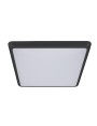 Solar Small 25w Square Slimline Tri-Colour LED Dimmable IP54 Oyster Light White-Black