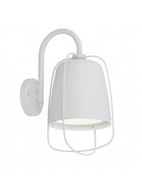 Hink2 White Exterior Surface Mount Wall Light