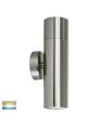 HV1007T Led GU10 2x5w Tri-Colour Up-Down 316 Marine Grade Stainless Steel Wall-Pillar Light