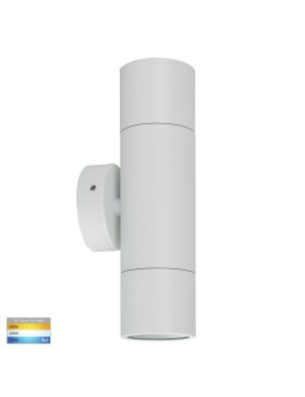 Up/Down Exterior HV1035T GU10 Led 2x9w Tri-Color White Wall/Pillar Light
