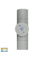 HV1047T GU10 2x5W Tri-Color Exterior Silver Wall/Pillar Light