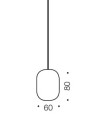Lang Suspension Cord Single Pendant Light In Antique Brass, Black, Nickel 
