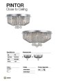 Pintor 5 Ceiling Light Ideal For Low Ceiling
