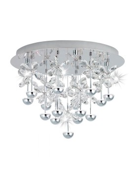Pianopoli 15 Led Modern Crystal Ceiling Light Dimmable 39245 