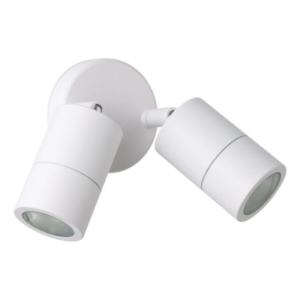 Fremantle2 Adjustable Exterior White finish 206151 GU10 Pillar Spot Light IP65