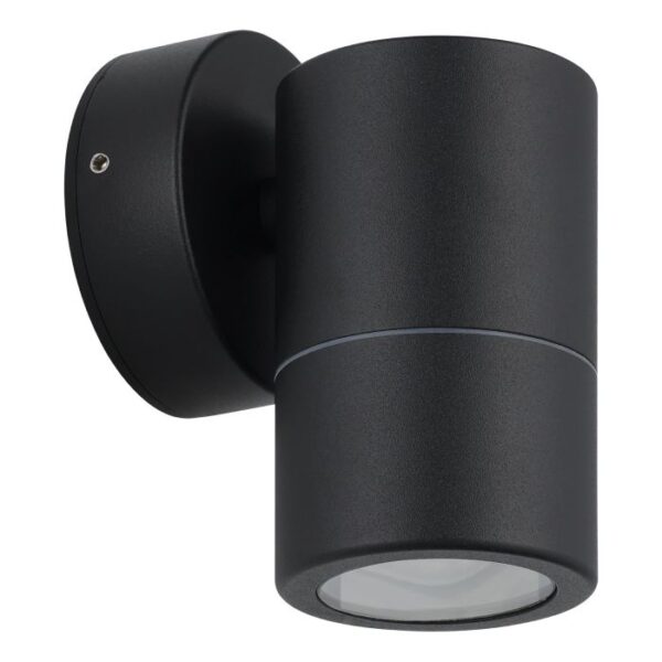 Fixed Head Exterior Black  GU10 Pillar Spot Wall Light IP65