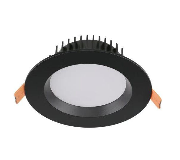 DL1583 Sink In Black Super Bright 15W Round 90-120mm Cut-Out Tri-Colour Dimmable Down Light
