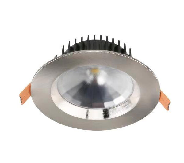DL1584 Satin Chrome Super Bright 15W Round 90-120mm Cut-Out 5 Selectable Colour Temperature Dimmable Down Light