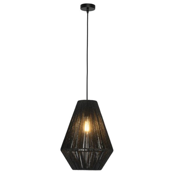 Hobert Natural Rope & Black Rope Colour Pendant Light