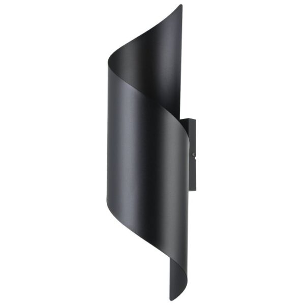 Jabaloyas Black Modern Twist Wall Light