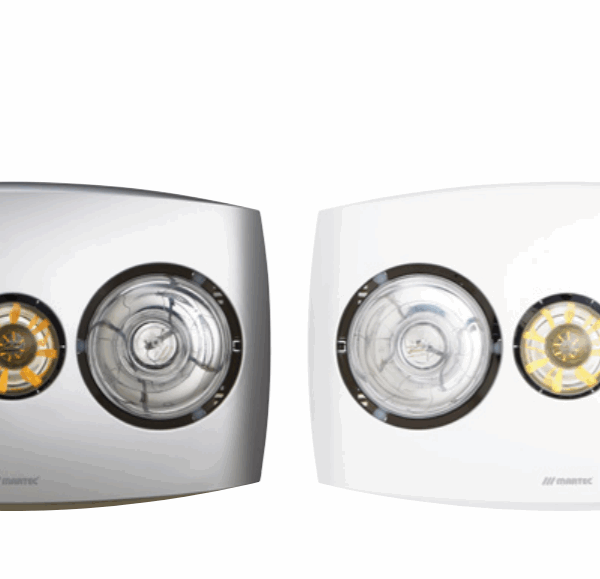 Contour 2 3-in-1 LED Bathroom Heater with 2 Heat Lamps, Exhaust Fan