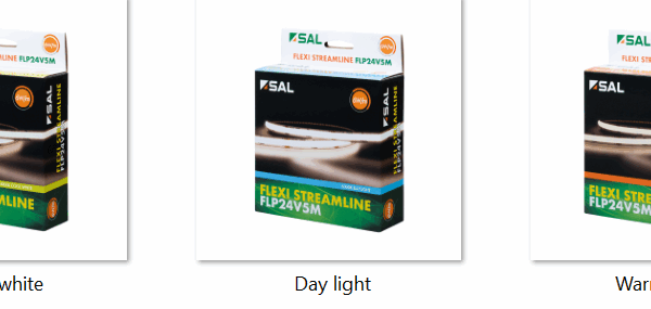 Flexi Streamline 24V Single Colour CRI90 5Metre Kit FLP24V5M-6W/M-Warm white, Cool white, day light