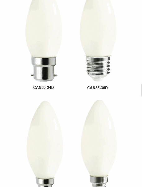 CLA Led Candle 4W Dimmable Frosted Globe