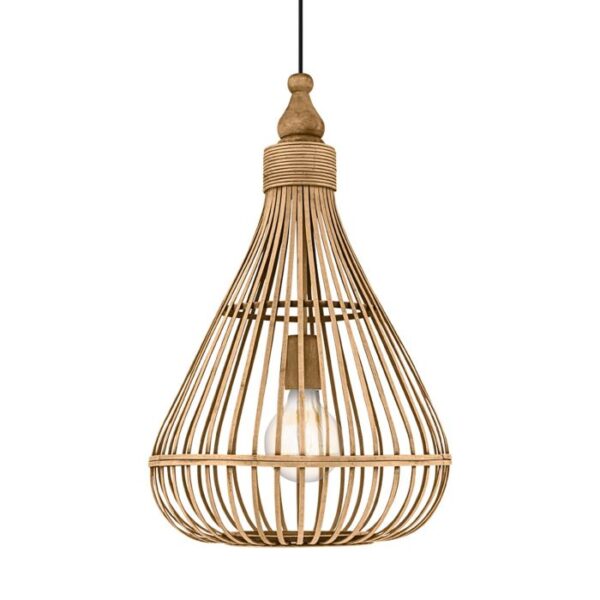 Amsfield 49772 Single Wood Pendant Light.