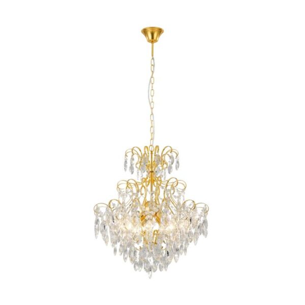 Fenoullet 39605 Crystal Brass Finish Small Pendant Light
