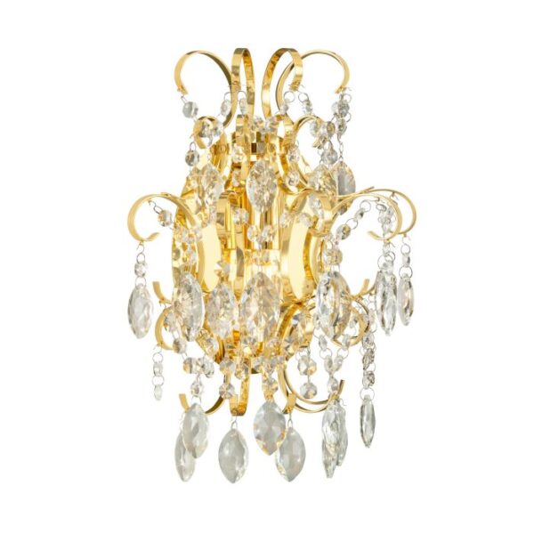 Fenoullet Brass Crystal Wall Light